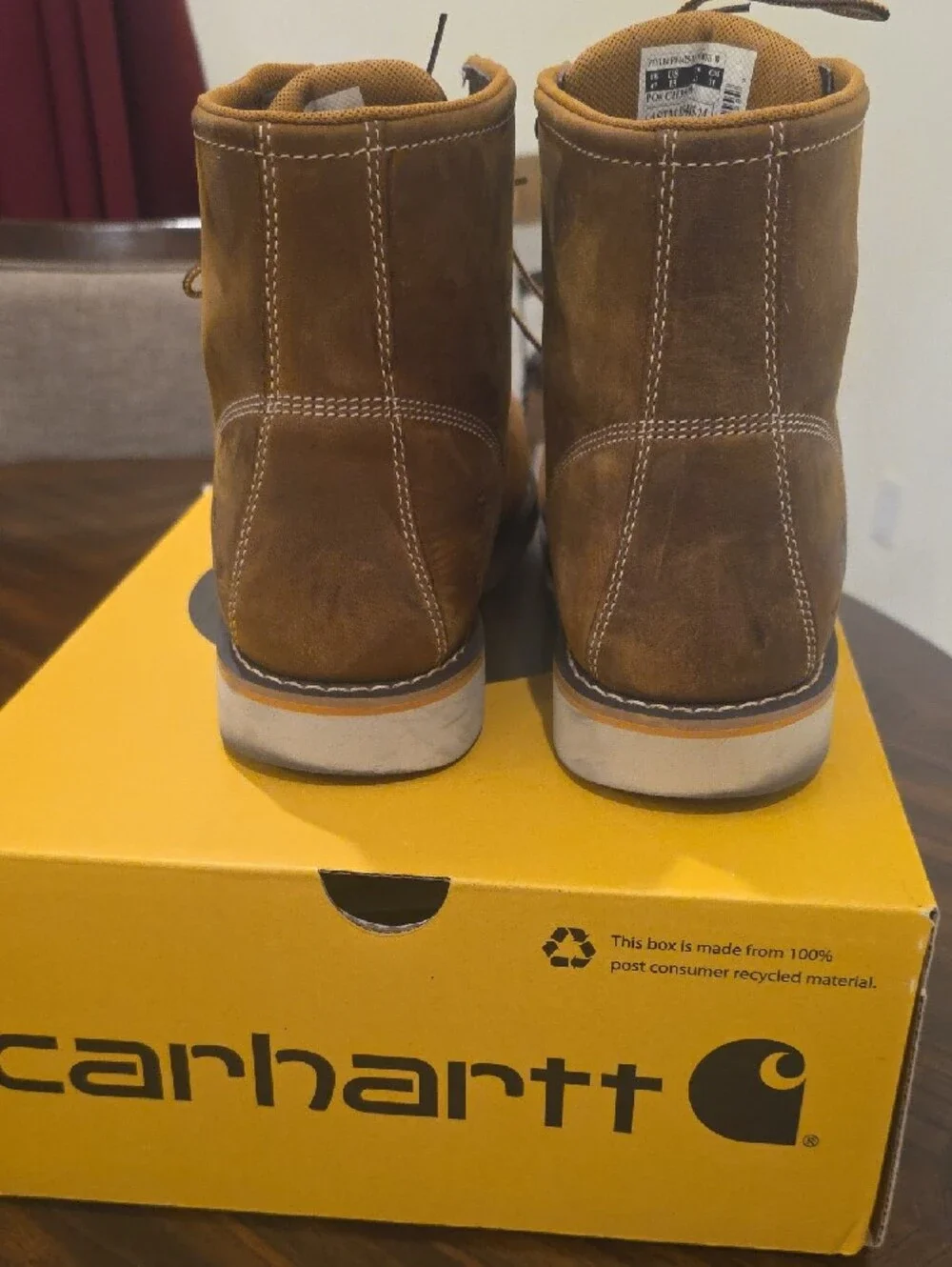 Carhartt Tan Moc Toe Waterproof Work Boots